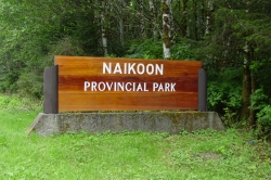 Entrance sign to the park
