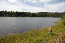 Fishing on Tsichgass Lake, Lakes District