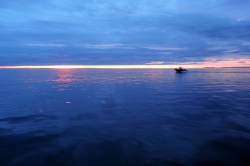 Fishing at Haida Gwaii at Sunset