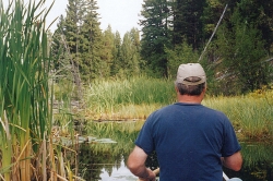 Rudy boating at Nulki Ranch