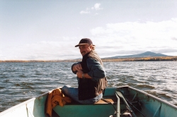 Rudy boating at Nulki Ranch