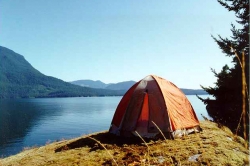 Camping on Redonda Island
