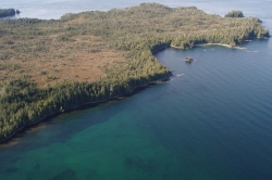 Looking EastWest at Goble Point