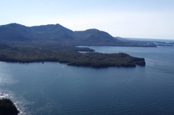 Looking East at Goble Point