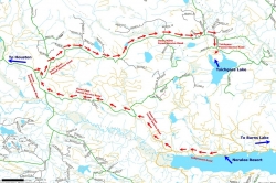 Access map to Tsichgass Lake